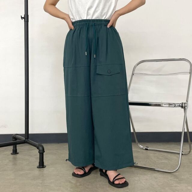 キャンバスモモポケイージーパンツ