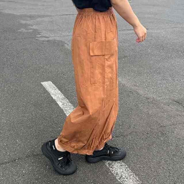 薄ツイルカーゴイージーパンツ