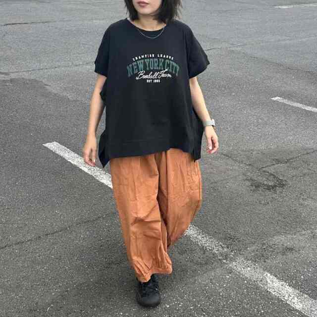 薄ツイルカーゴイージーパンツ