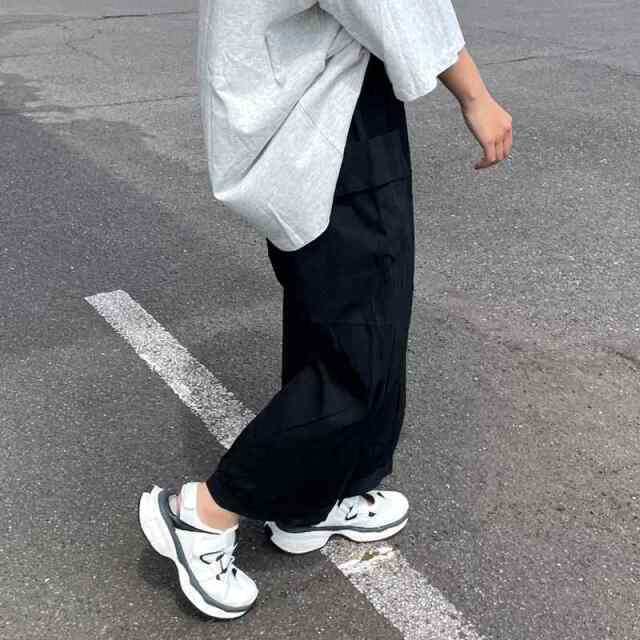薄ツイルカーゴイージーパンツ