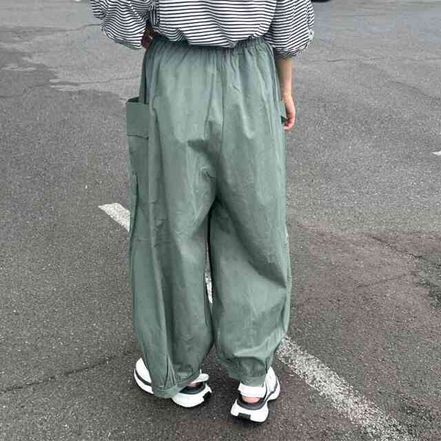 薄ツイルカーゴイージーパンツ