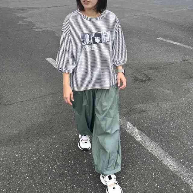 薄ツイルカーゴイージーパンツ