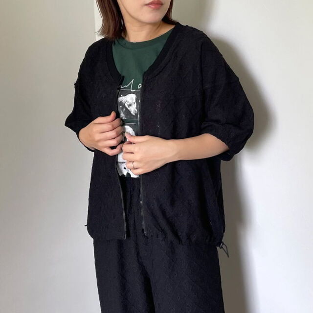 カットジャガードブルゾン
