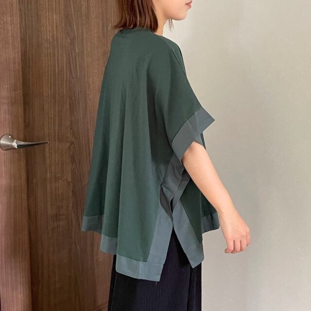 布帛トリミングプルオーバー