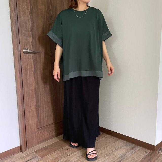 布帛トリミングプルオーバー