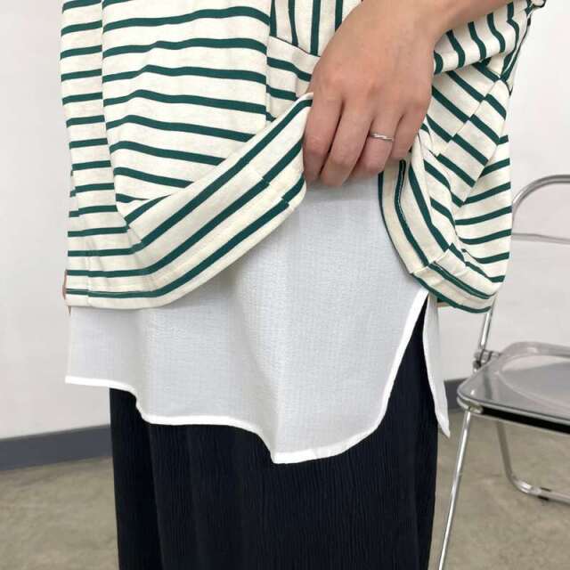 裾布帛タンクトップ