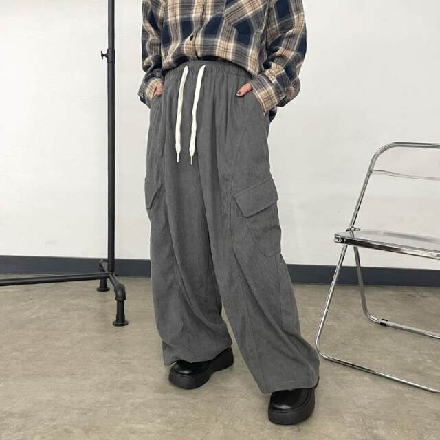 コーデュロイカーゴイージーパンツ