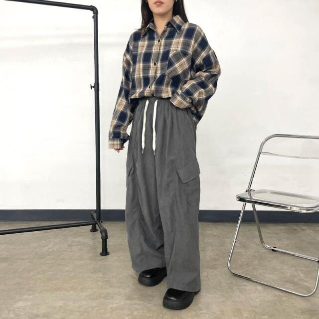 コーデュロイカーゴイージーパンツ
