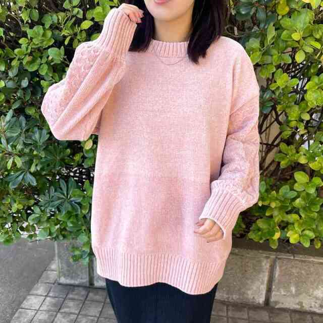 モール袖ケーブルプルオーバー