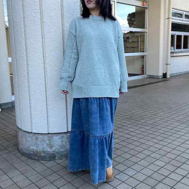 モール袖ケーブルプルオーバー