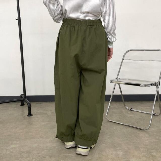 ツイル裾ドロストイージーパンツ