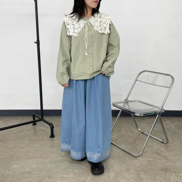 切替BIGシャツブラウス
