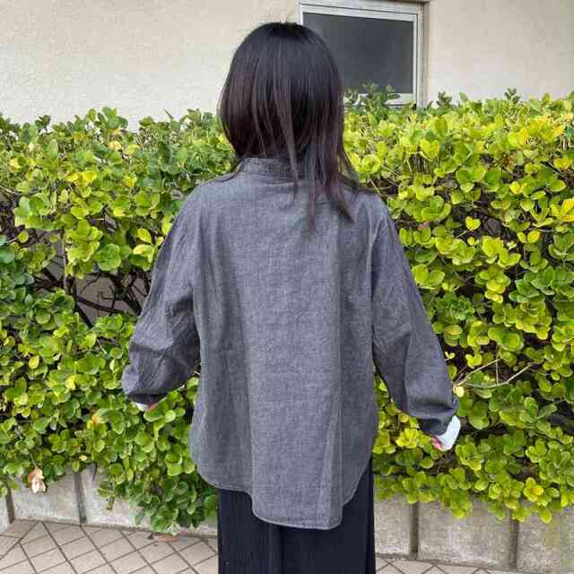 デニムハーフZIPプルオーバー