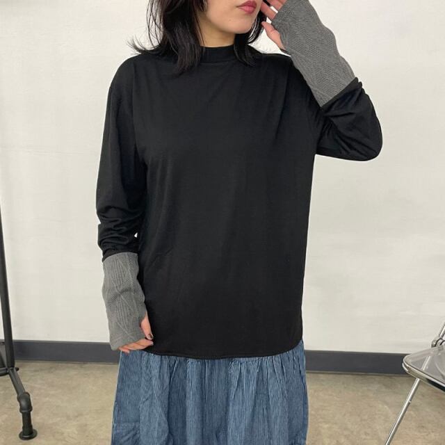 袖ケーブル切替ロンT