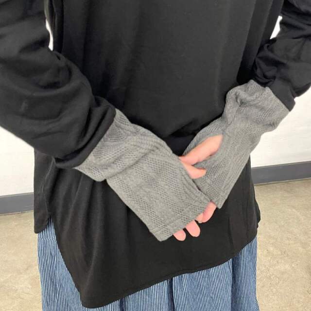 袖ケーブル切替ロンT