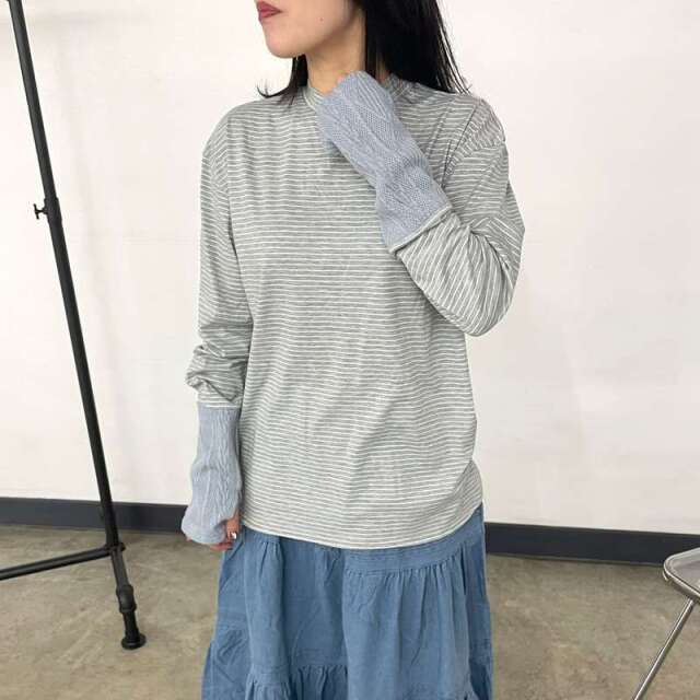 袖ケーブル切替ロンT