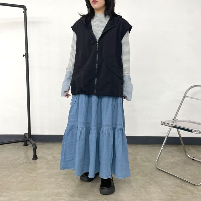 袖ケーブル切替ロンT