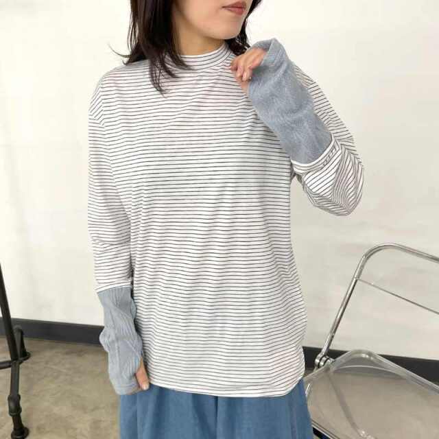 袖ケーブル切替ロンT