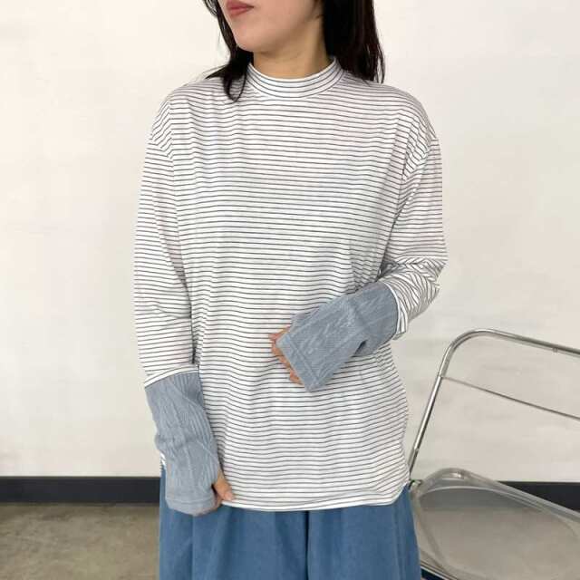 袖ケーブル切替ロンT