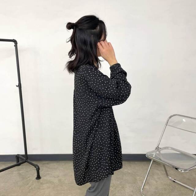 柄チュニックブラウス