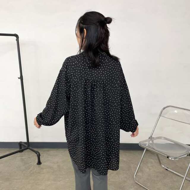 柄チュニックブラウス