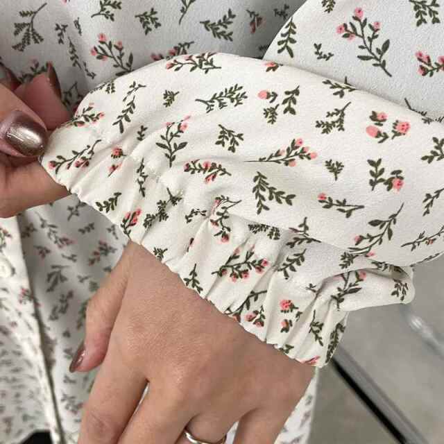 柄チュニックブラウス