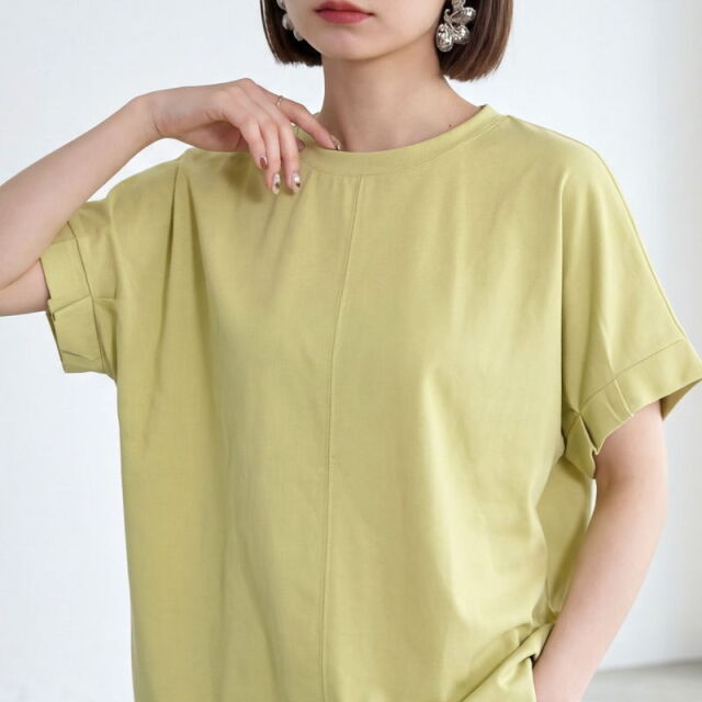 袖タックプルオーバー