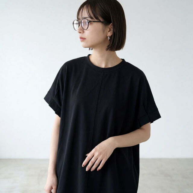 袖タックプルオーバー