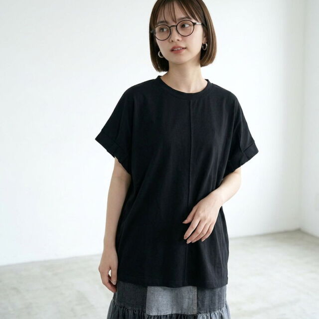 袖タックプルオーバー