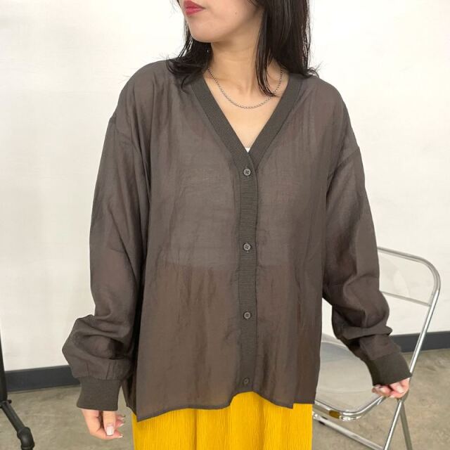 シアーカーディガン