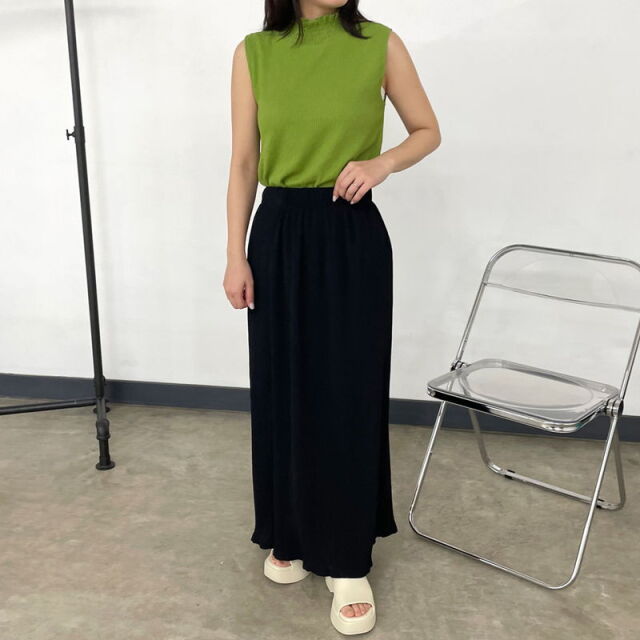 楊柳スモッキングタンクトップ