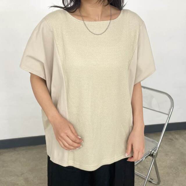 ワッフル切替プルオーバー