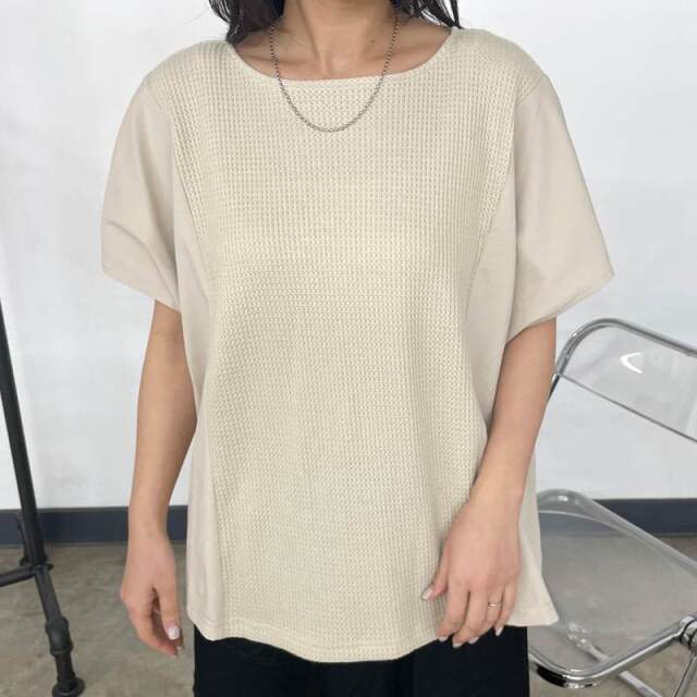 ワッフル切替プルオーバー