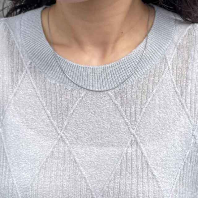 柄編みベスト