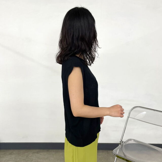 柄編みベスト