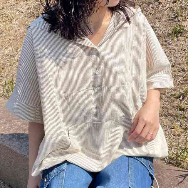 ストライプアノラック