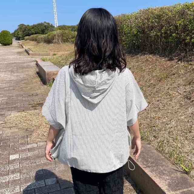ストライプアノラック