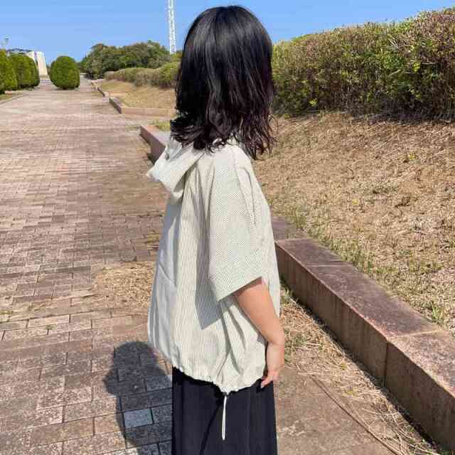 ストライプアノラック