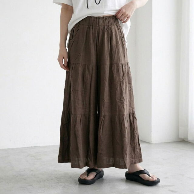 ティアードワイドパンツ