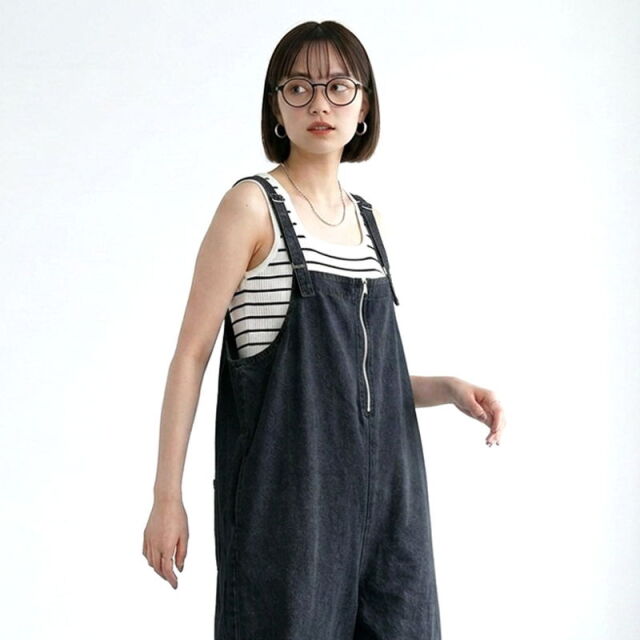 デニム2WAYサロペット