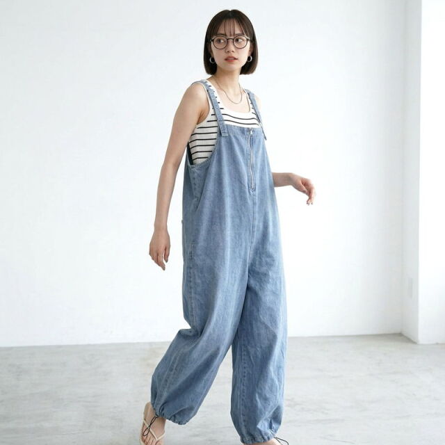 デニム2WAYサロペット