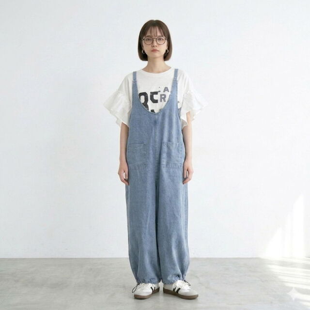 デニム2WAYサロペット