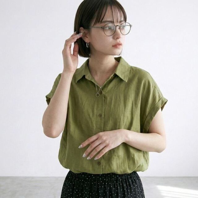 Wガーゼシャツ
