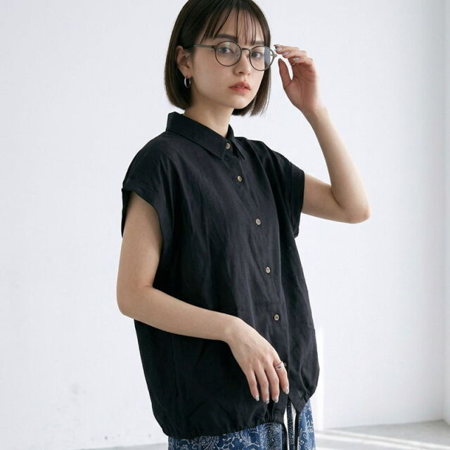 Wガーゼシャツ
