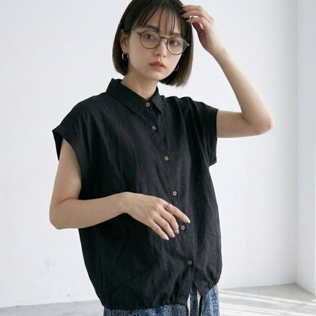Wガーゼシャツ