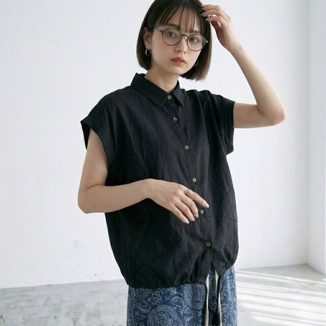 Wガーゼシャツ