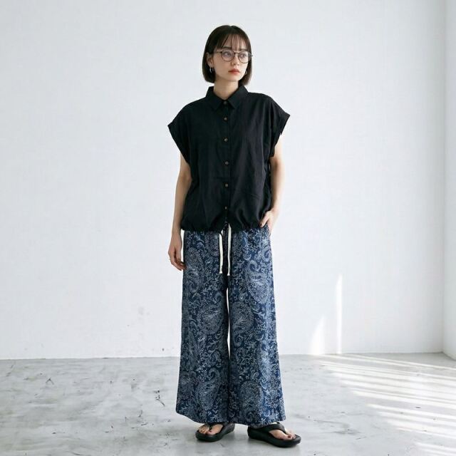 Wガーゼシャツ