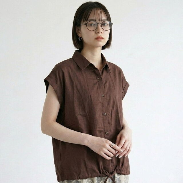 Wガーゼシャツ
