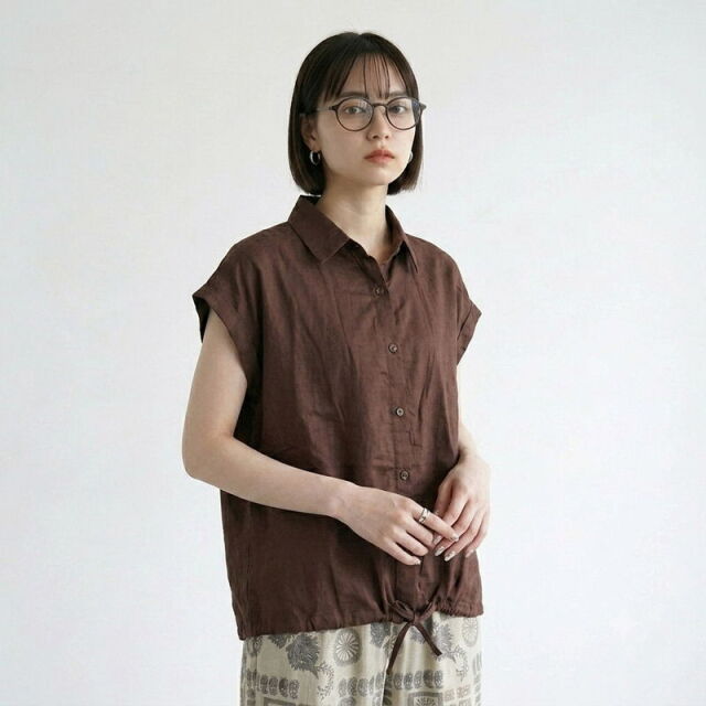 Wガーゼシャツ