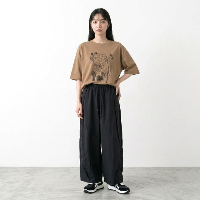 ピーチドレープイージーパンツ